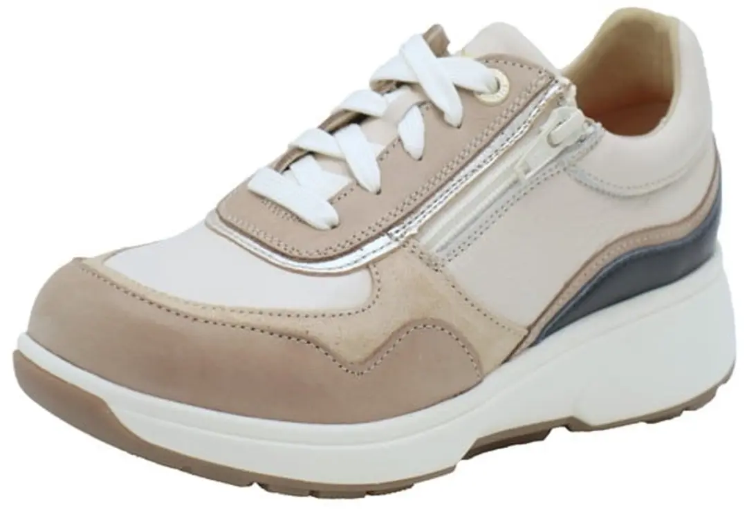 Dames Veterschoenen Xsensible Lima Combi Hx Taupe - Maat 42