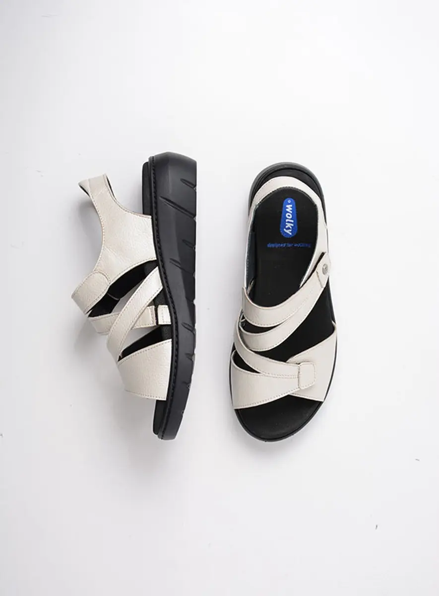 Wolky Dames Sandalen 04106 Ikaria - 42 - Gebroken wit