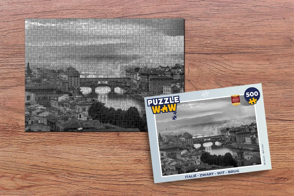 PuzzleWow Italië Legpuzzel 500 Stuks - Multicolor