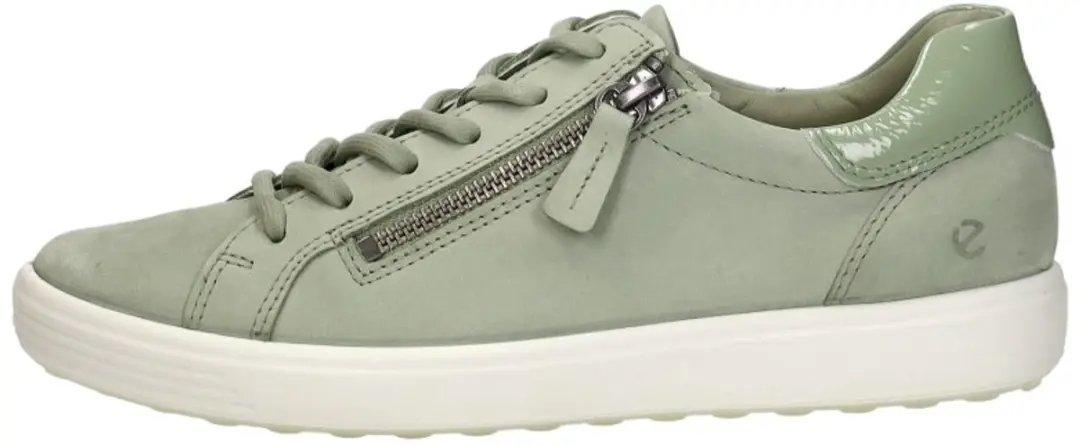 ECCO Soft 7 Side Zip Sneakers 101523 - Groen - afbeelding 2 van 6