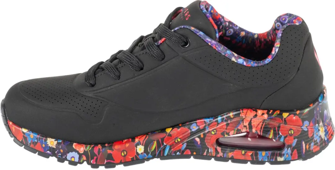 Skechers UNO Majestic Garden Dames Sneakers - Zwart/Multi