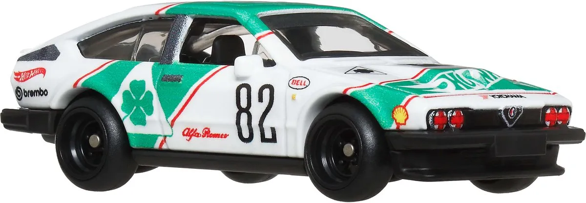 Hot Wheels Boulevard Alfa Romeo GTV6 JBL16 - Wit/Groen/Rood