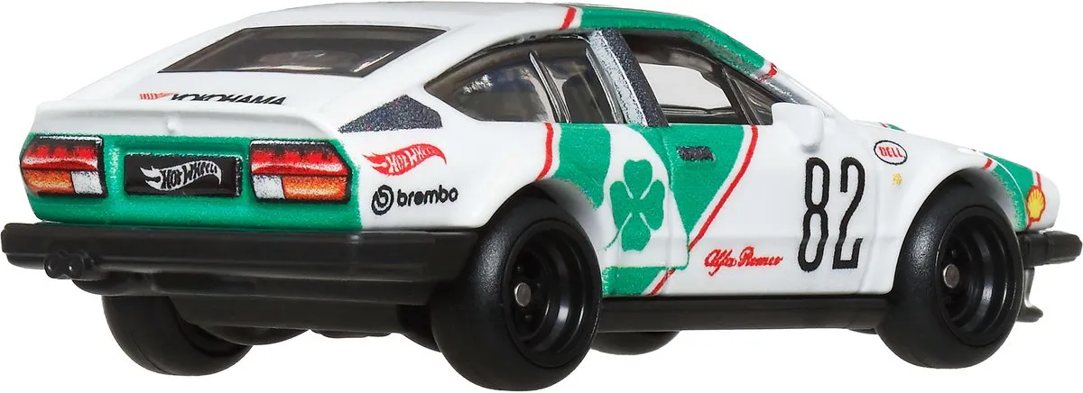 Hot Wheels Boulevard Alfa Romeo GTV6 JBL16 - Wit/Groen/Rood
