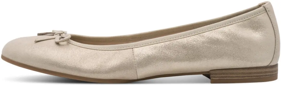 Tamaris leren ballerina 1-22116-41 179 damesschoenen M2211641 champagne