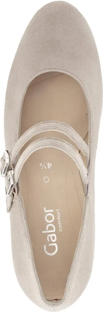 Gabor 82212 Pump - Tussenhak - Maat 40.5 - Beige