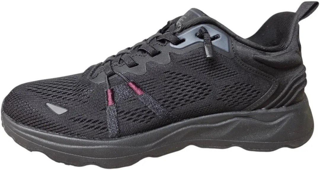 Waldlaufer 588950 101 001 Sneakers Zwart textiel Slip-In Dames Breedtemaat H Waterafstotend - Zwart - 40