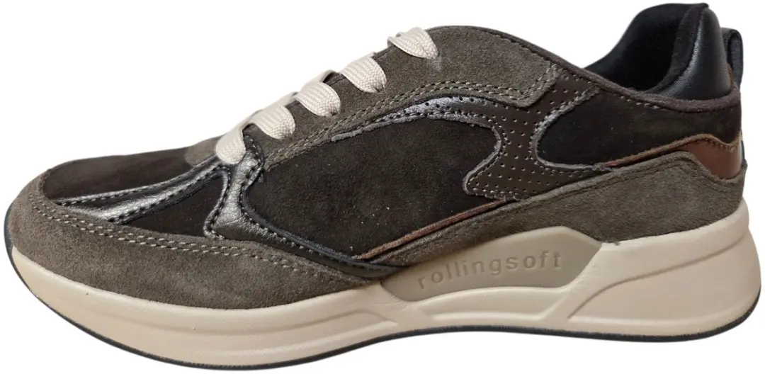 Gabor 0104.03.003 Rolling Soft Sneakers Bruin Brons Suede Dames - Bruin - 41