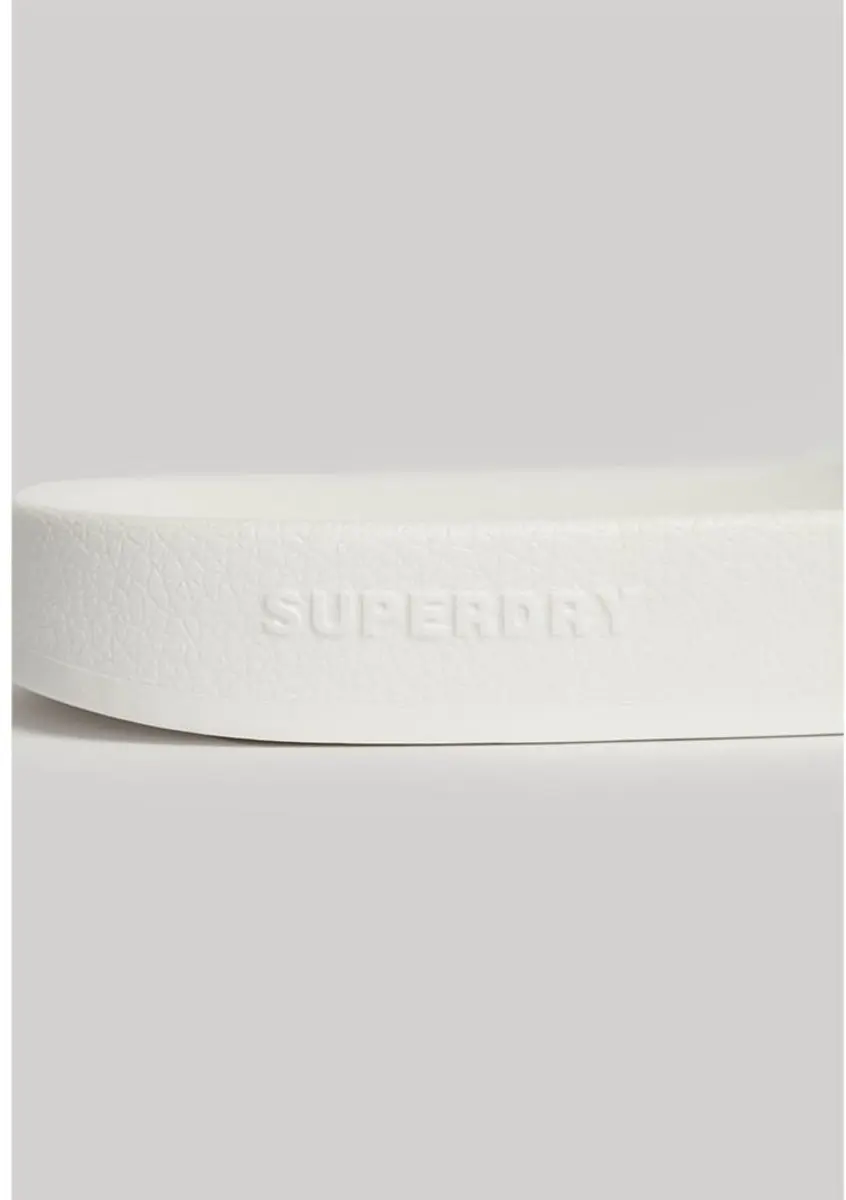 Superdry Vegan Core Badslippers Dames - Optic/Black - afbeelding 6 van 6
