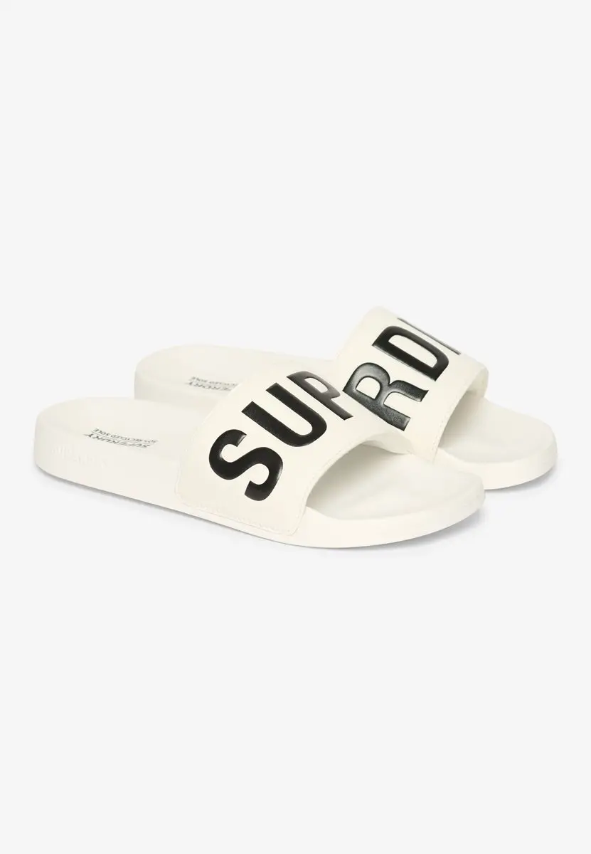 Superdry Vegan Core Badslippers Dames - Optic/Black - afbeelding 2 van 6