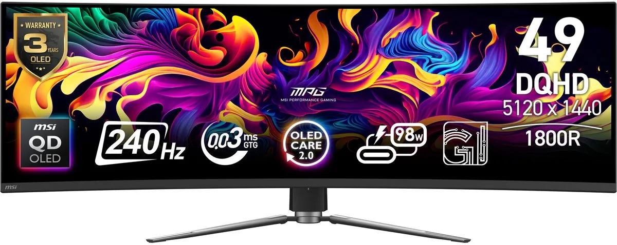 MSI MPG 491CQPXDE QD-OLED Monitor