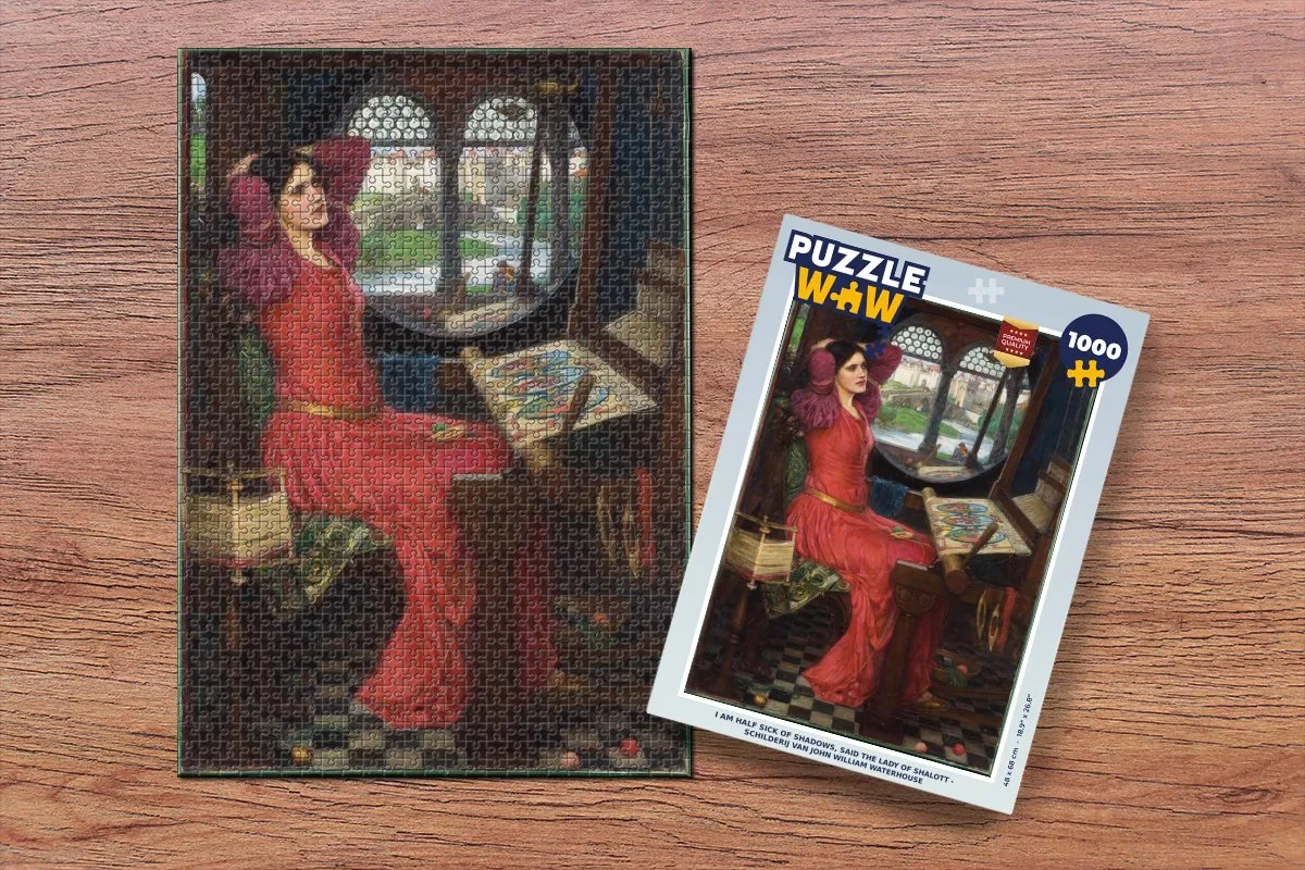 PuzzleWow Legpuzzel I Am Half Sick of Shadows - 1000 Stuks - Multicolor