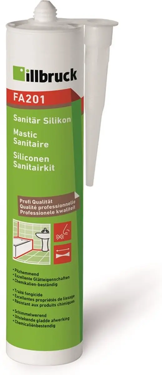 Illbruck Siliconen Sanitairkit FA201 310ml