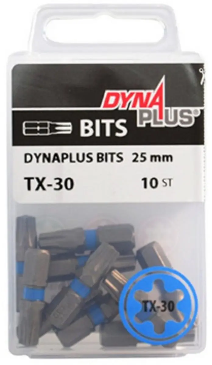 Dynaplus Torx 15 Schroefbit 25mm - 10 Stuks - Rood - afbeelding 3 van 6