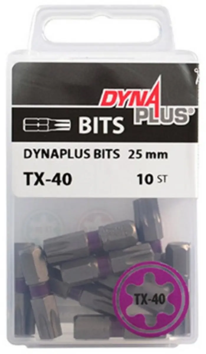 Dynaplus Torx 15 Schroefbit 25mm - 10 Stuks - Rood - afbeelding 5 van 6
