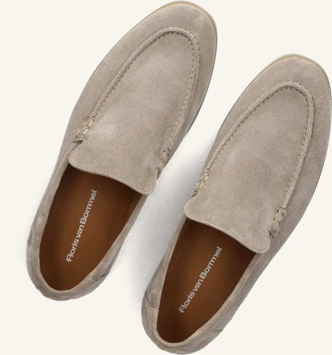 Floris van Bommel De Oister Loafers SFM-40023 - Taupe - Maat 42⅔