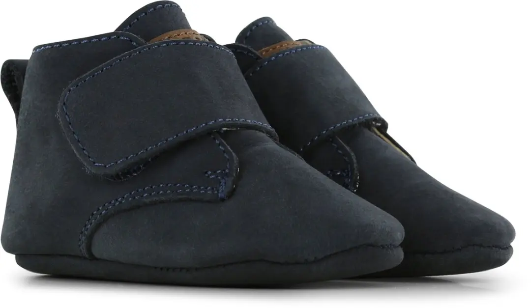 Shoesme Newborn Donkerblauw Slofje Klittenband