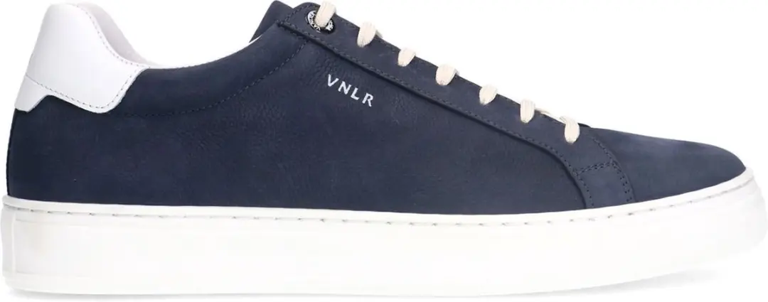 Van Lier - Heren - Blauwe Barossa nubuck sneakers - Maat 41