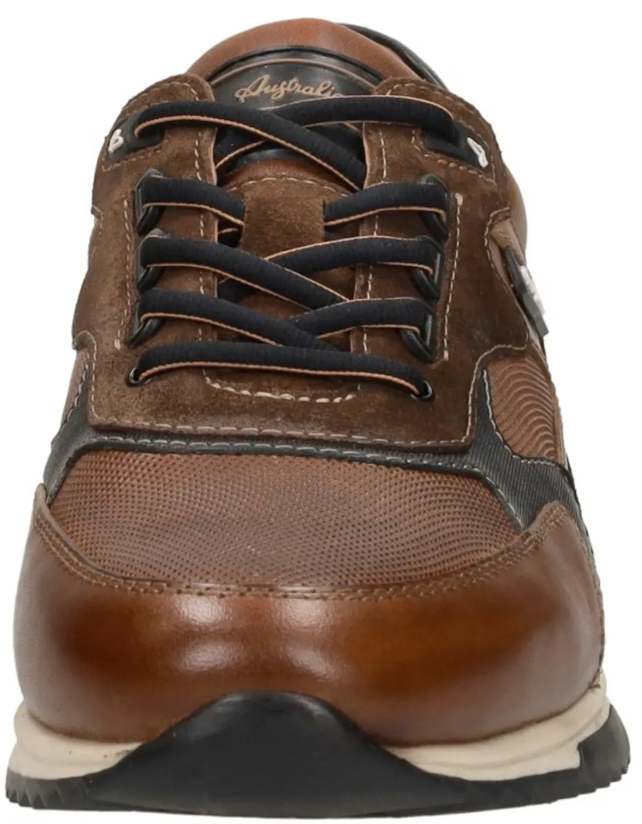 Australian Bakersville Heren Leren Sneakers - Bruin - Maat 44