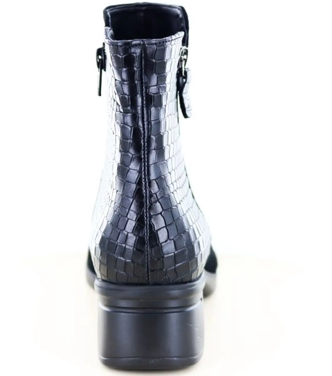 Hartjes Blues Boot Dames Enkellaars - Zwart - Maat 37