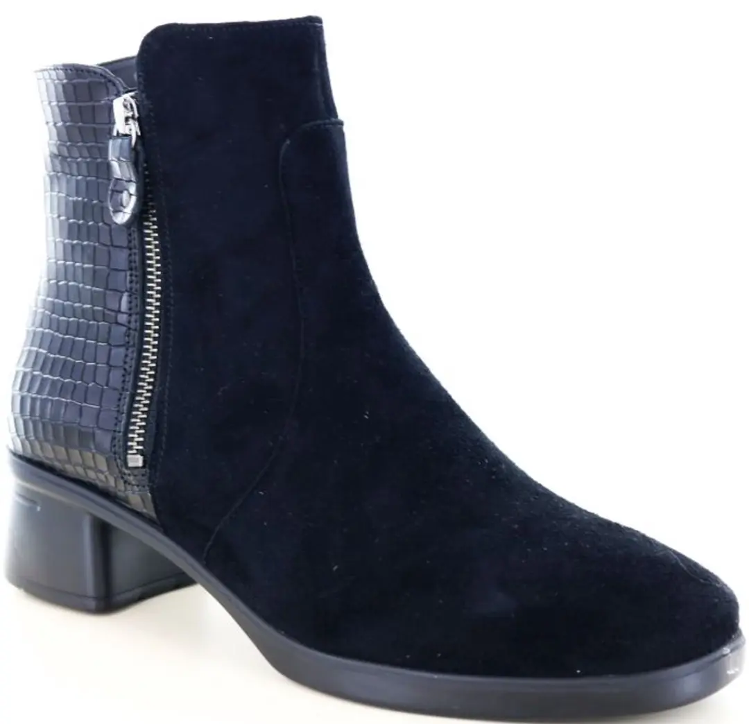 Hartjes Blues Boot Dames Enkellaars - Zwart - Maat 37