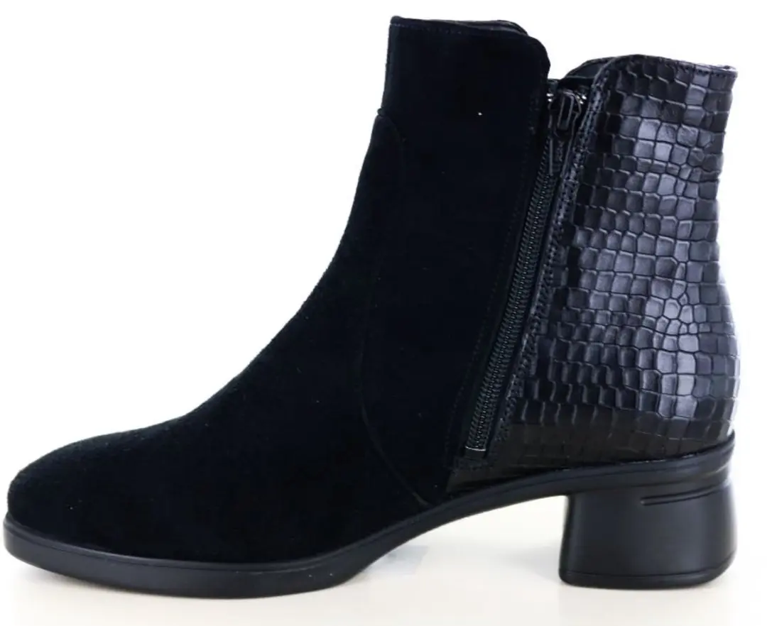 Hartjes Blues Boot Dames Enkellaars - Zwart - Maat 37