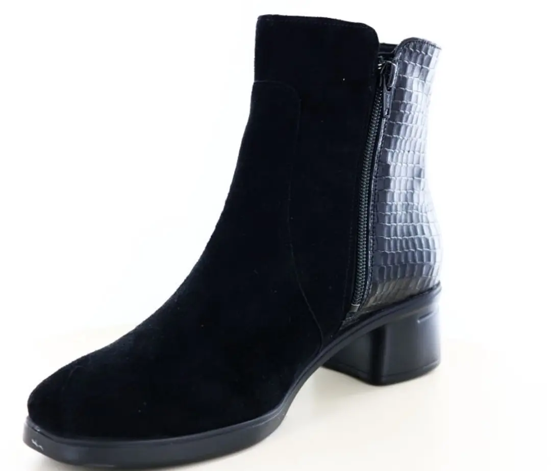 Hartjes Blues Boot Dames Enkellaars - Zwart - Maat 37