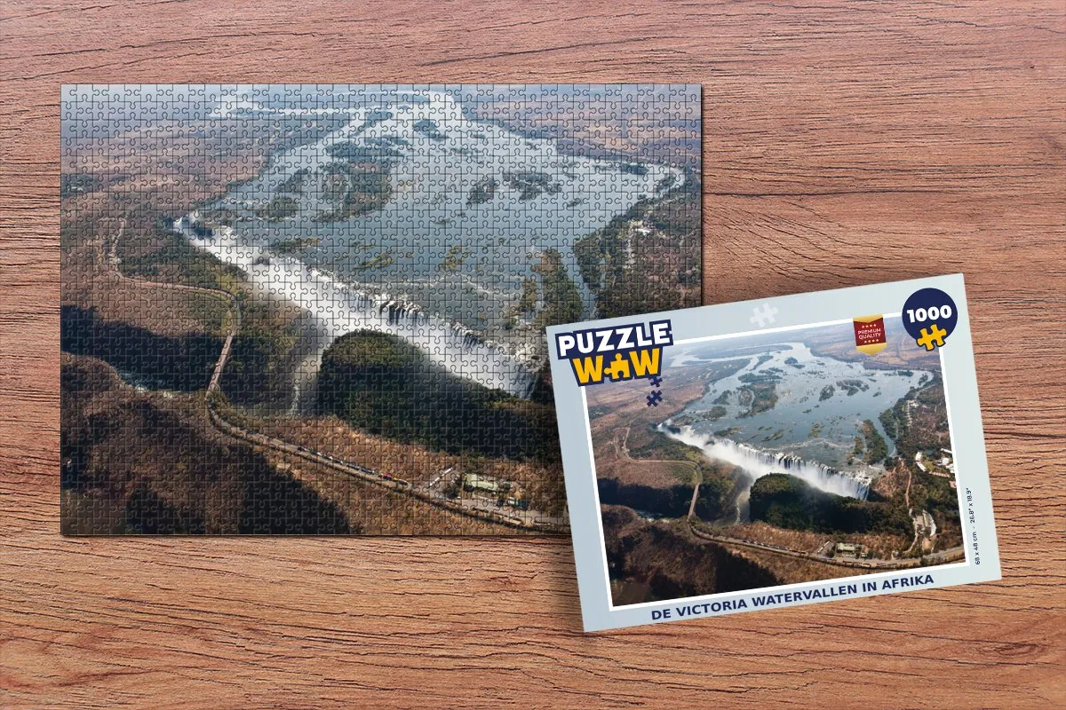 PuzzleWow De Victoria Watervallen Legpuzzel 1000 Stuks - Multicolor