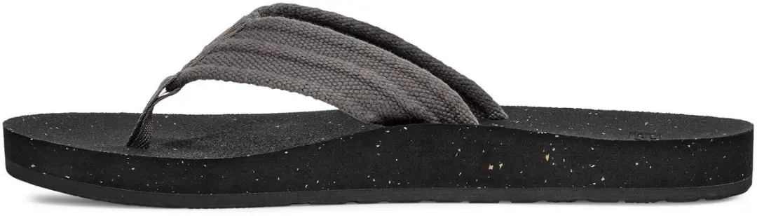 Teva Reflip Canvas Heren Slippers - Zwart/Grijs - afbeelding 2 van 6