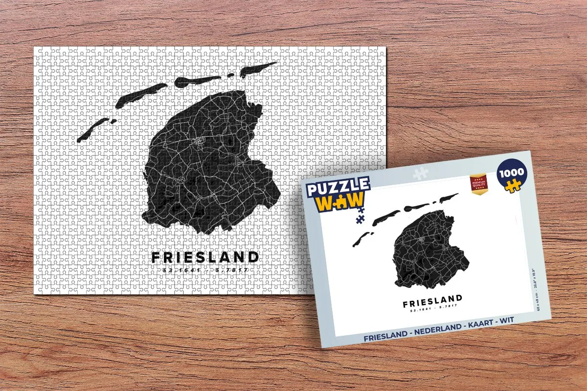 PuzzleWow Friesland Legpuzzel 1000 Stuks - Multicolor