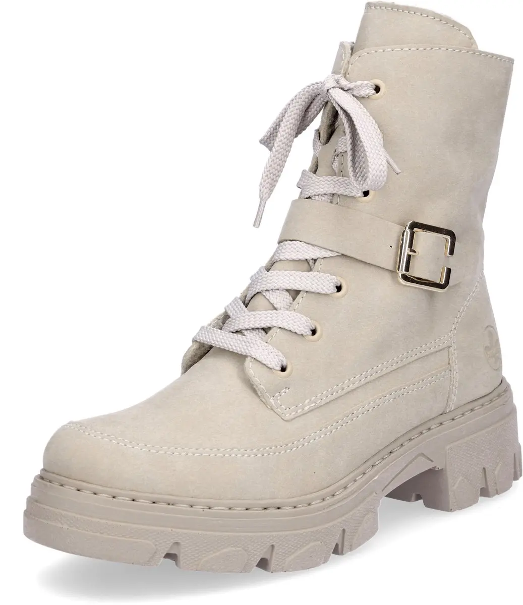 Rieker dames veterboot beige