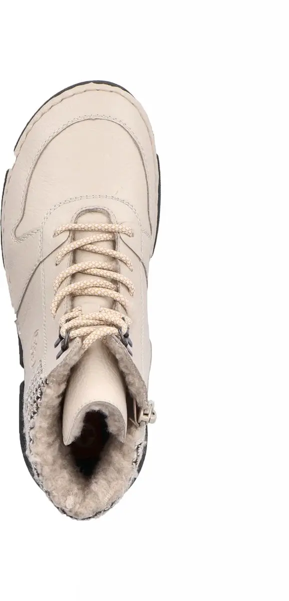 Rieker 45955 Dames Veterlaarzen - Warm Gevoerd - Beige - afbeelding 4 van 6