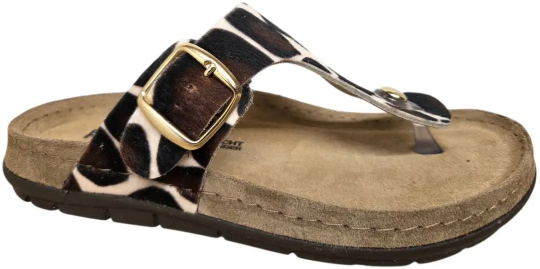 Rohde 5895 72 Slippers Bruin Koeienprint Suede Dames
