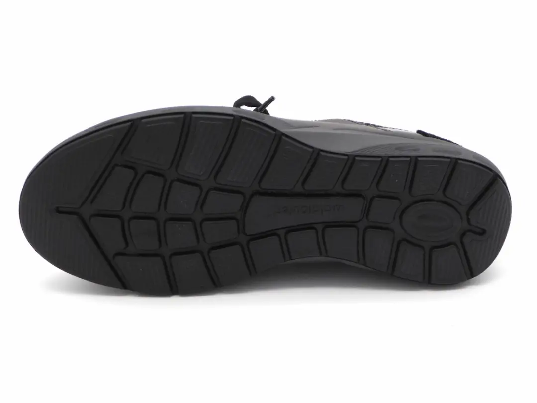 Wäldlaufer Leren Dames Sneakers 831004-980-768 - Zwart - Maat 38