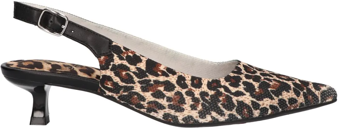 La Strada Slingback Leopard Knitted