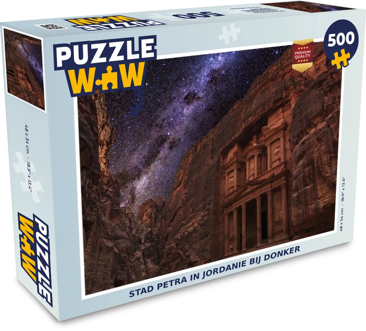 PuzzleWow Petra in Jordanië Legpuzzel 500 Stuks - Multicolor