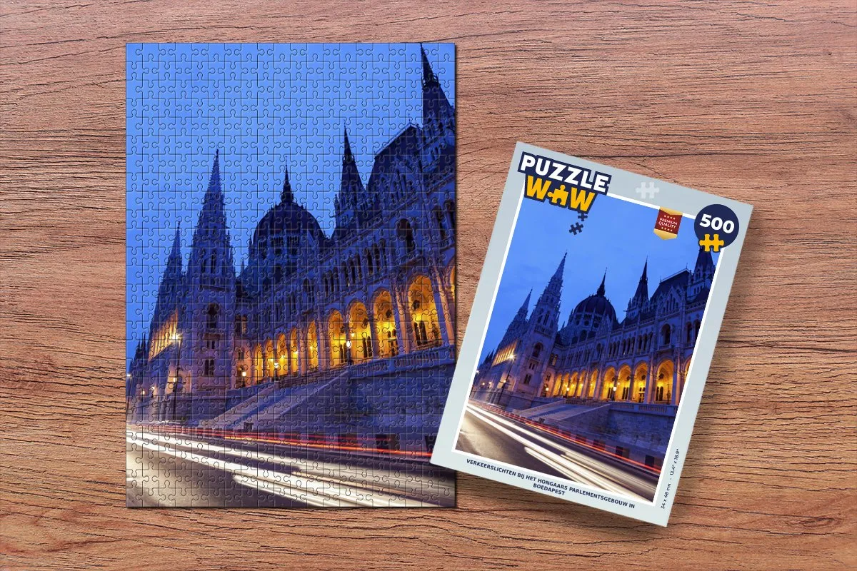 PuzzleWow Legpuzzel Verkeerslichten Boedapest 500 Stuks
