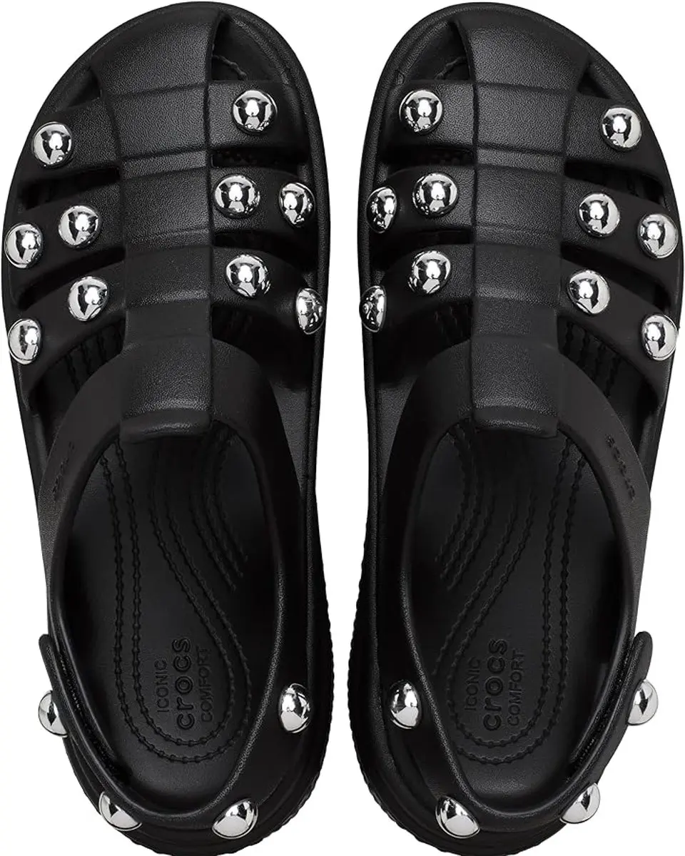 Crocs Stomp Studded Fisherman Zwart Maat 38/39 US M6/W8
