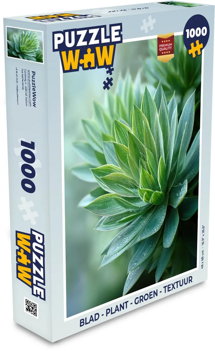 PuzzleWow Plant Legpuzzel 1000 Stuks - Groen