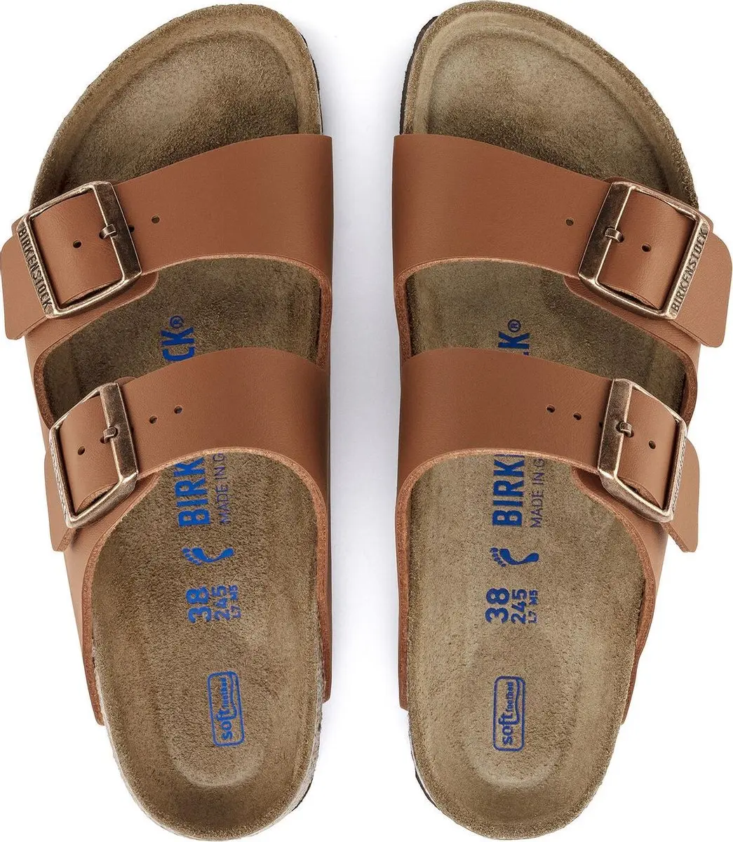 Birkenstock Arizona Slippers Ginger Brown Narrow-fit