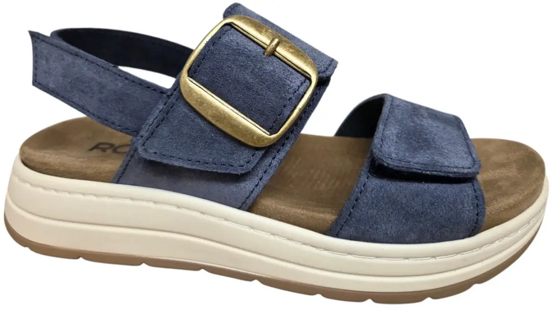 Rohde 5696 56 Sandalen Blauw Suede Dames