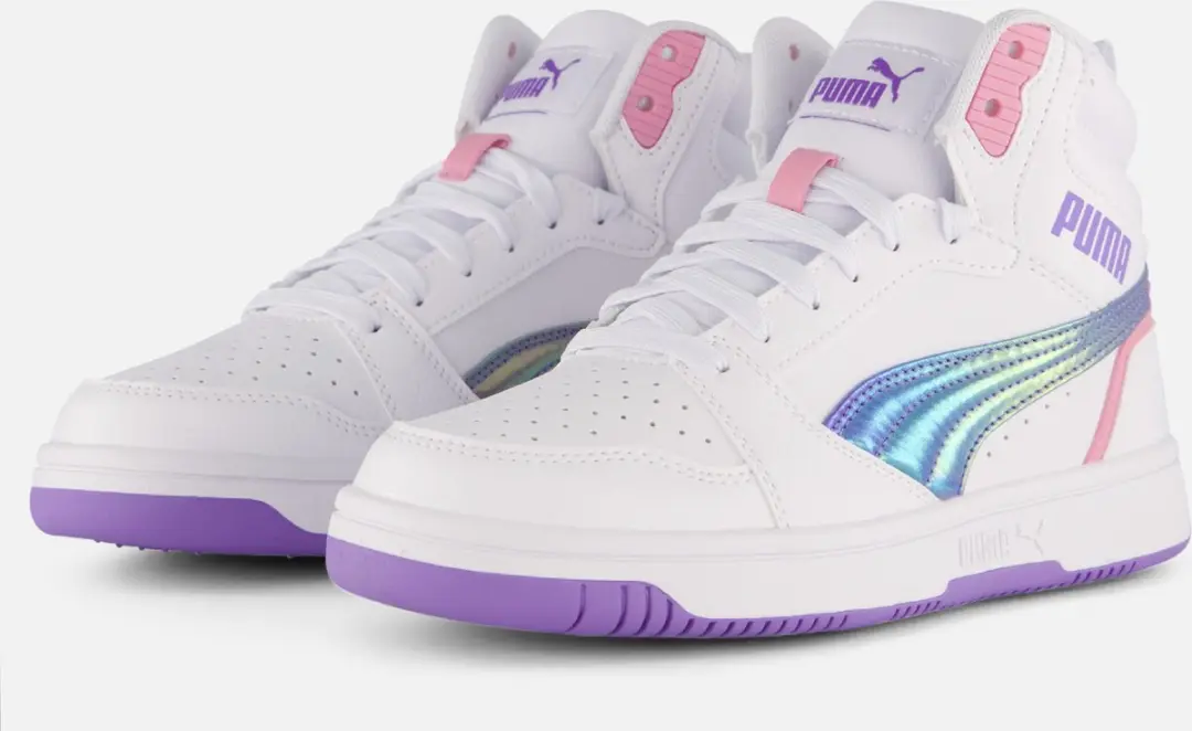 Puma Rebound v6 Mid Bouncy Sky Sneakers wit