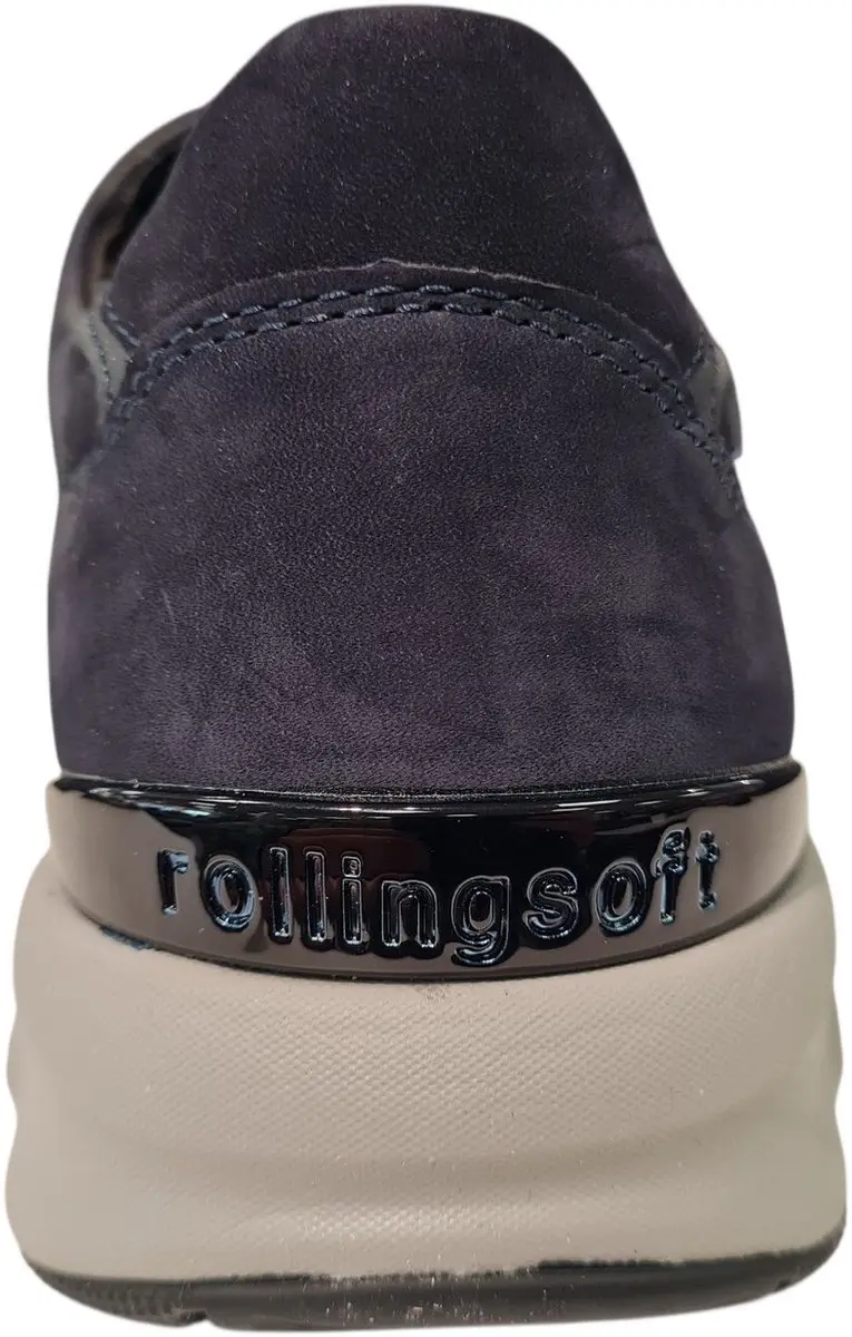Gabor Rollingsoft Sneaker 39 - Blauw Nubuck - afbeelding 2 van 6