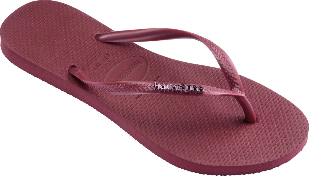 Havaianas Slim Logo Metallic Amaranth Teenslippers - Roze - afbeelding 6 van 6