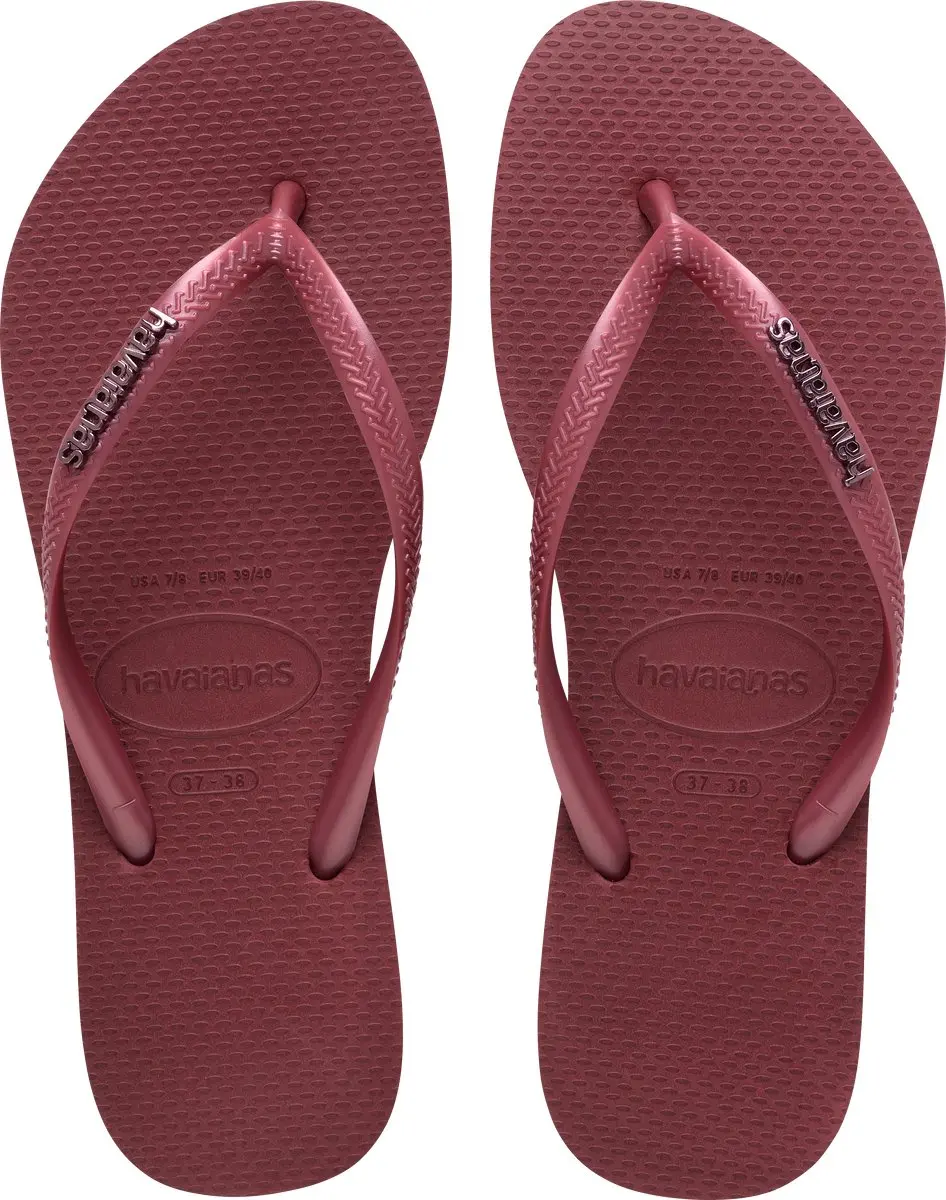 Havaianas HAV. SLIM LOGO METALLIC AMARANTH Dames Slippers