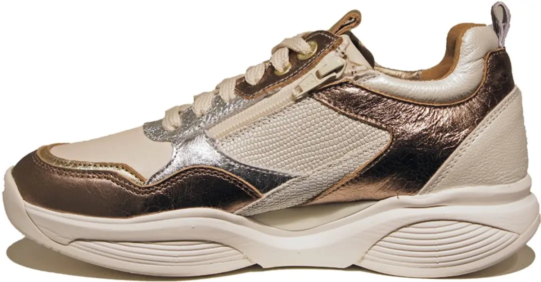 Xsensible SWX28 Bronze Combi Dames Veterschoenen - 41