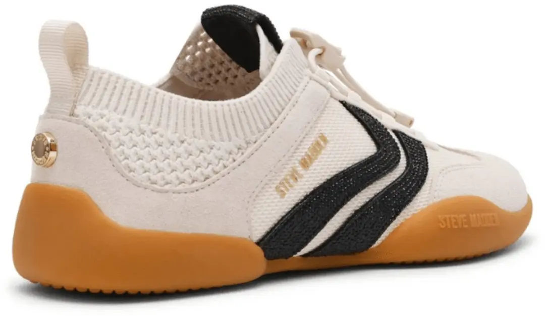 Steve Madden Dames Sneaker Biscotti-e Cream /black