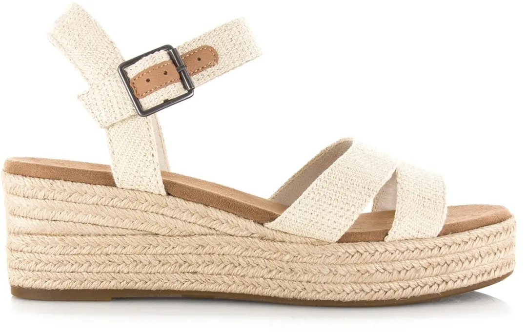 TOMS Audrey Linnen Sleehak Sandalen - 37.5