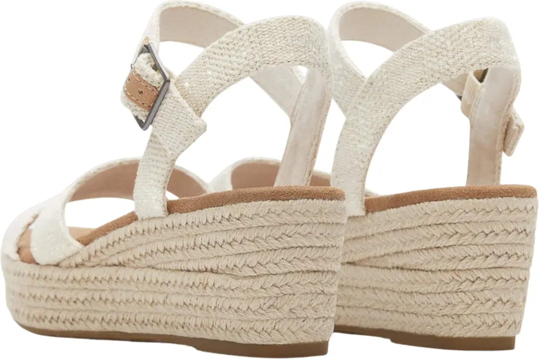 TOMS Audrey Linnen Sleehak Sandalen - 37.5