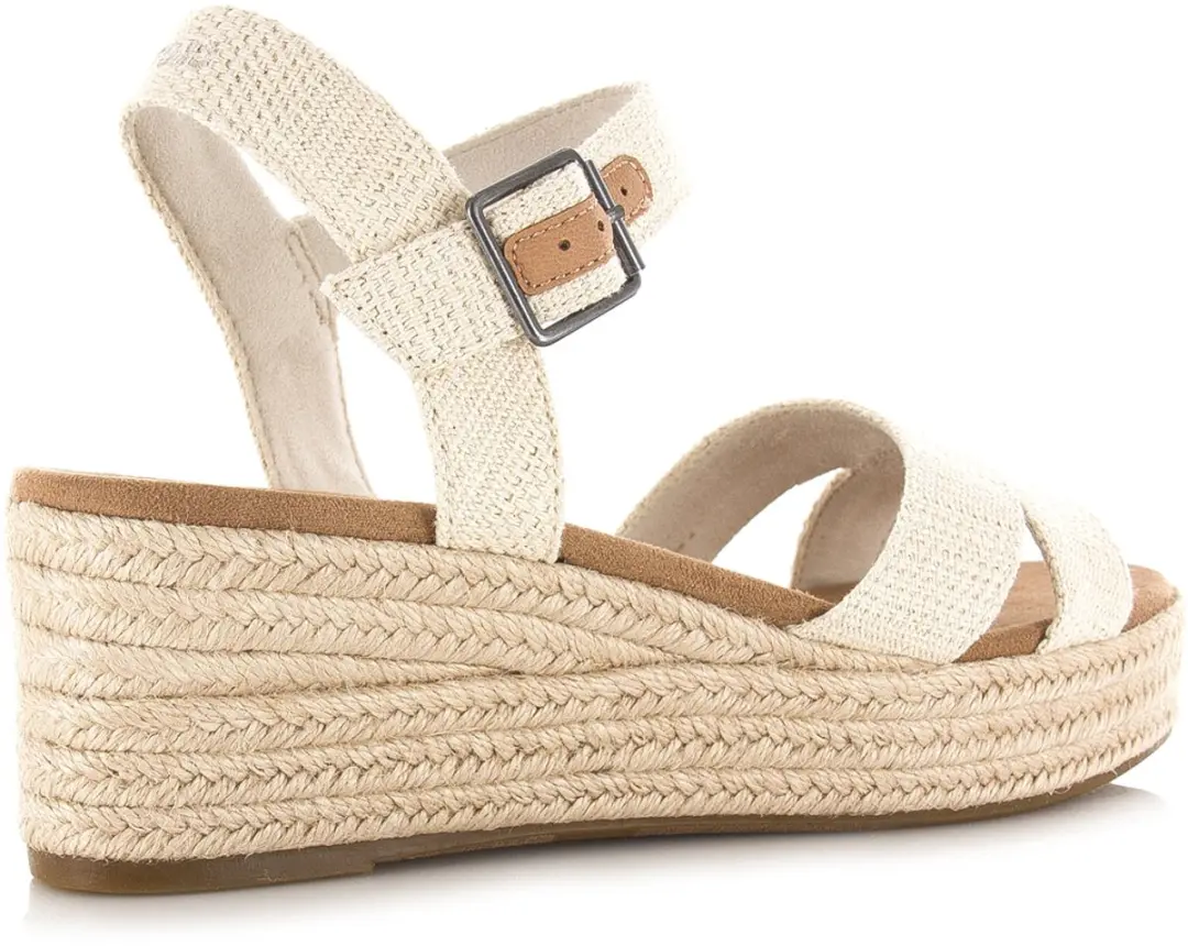 TOMS Audrey Linnen Sleehak Sandalen - 37.5