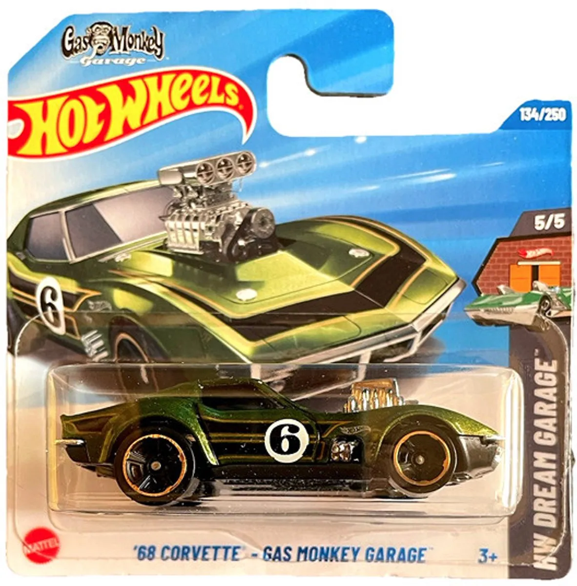 Hot Wheels '68 Corvette Gas Monkey Garage 1:64